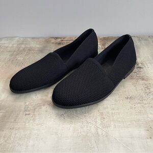Eileen Fisher Black Demi Stretch Knit slip one loafers size 10 NWOB work attire